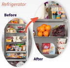 ClearSpace Pantry Organizers with Removable Dividers – Perfect Pantry Organization and Storage Bins or Kitchen Organization – Refrigerator Organizer Bins, Cabinet Organizers (2 Pack)