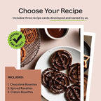 Swedish Rosettes Cooking Gift Set | Bunuelos Mold Baking Gifts for Mom Rosettes Iron Set with Handle for Chefs Funnel Cake Kit for Scandinavian Cookies and Traditional Waffle Present for Mom