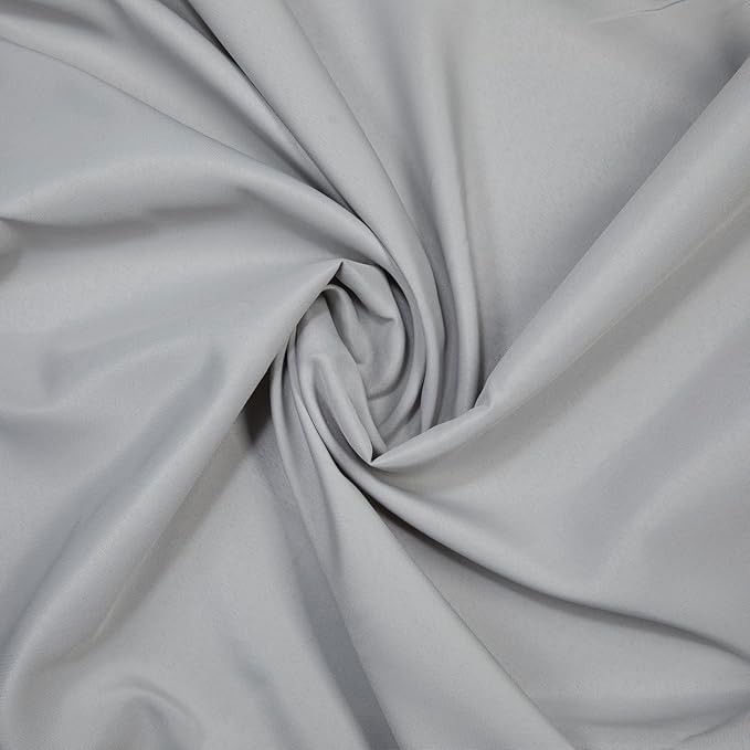 Gee Di Moda Rectangle Tablecloth - 60 x 102 Inch Silver Table Cloth for 6 Foot Rectangle Table - Heavy Duty Washable Fabric - for 6 Ft Buffet Table, Holiday Party, Dinner, Wedding & Baby Shower
