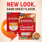Community Coffee Caramel Cookie Butter Flavored 12 Count, Medium Roast, Keurig K-Cup Coffee Pods, 12 Count (Pack of 1)