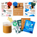 Copper Cow Premium Vietnamese Coffee Variety Pack (15 Coffees & 15 Creamers)| Classic Black, Vanilla, & Salted Caramel Latte | Pour Over Single-Serve Lattes, No Refrigeration Needed, Travel Friendly