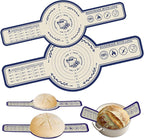 Silicone Bread Sling for Dutch Oven, 2 Pack (8" & 10" Round) – Non-Stick & 500°F Heat Resistant Sourdough Mat, Easy to Clean, Reusable Food-Grade Sourdough Slings - Fits 5–7 qt Dutch Ovens