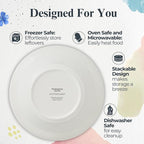 Portmeirion Potter's Mist Oatmeal Bowl (Set of 4) - Ideal for Porridge, Soup, Desserts - Microwave & Dishwasher Safe Earthenware Bowls, Durable Dishware Collection - Made in UK (Grey Mist)
