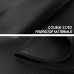 39" Fire Pit Mat for Solo Stove Bonfire, Round Fireproof Under Grill Mats for Outdoor Grill, Portable Camping Stove Mat for Solo Stove Accessories