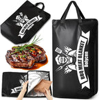 Upgraded BBQ Blanket for Resting Meat,Smoker Accessories Brisket Blanket, Insulated Meat Resting Bag with Wide Mouth for Steaks/Pork Shoulders/Turkeys, BBQ Accessories Grilling Gifts for Men (23inch)