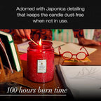 Voluspa Goji Tarocco Orange, Large Candle Jar, 18 oz, 100 Hour Burn Time, All Natural Wicks and Coconut Wax for Clean Burning, Vegan, Poured in the USA