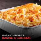 8x8 Foil Pans (10 Pack) 8 Inch Square Aluminum Pans - Foil Pans - Disposable Food Containers Great for Baking Cake, Cooking, Heating, Storing, Prepping Food