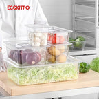 1/6 Size Food Pan 6 Packs 4 Inch Deep Clear Food Storage Containers BPA-free Polycarbonate Commercial Hotel Pan for Kitchen Business Use and Food Prep Freezer-safe