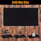 Extra Large Grill Mat 90x48 Inches – Fireproof, Waterproof & Oil-Proof Deck and Patio Protector for Outdoor BBQ
