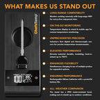 ChefsTemp ProTemp Plus Next-Gen Wireless Meat Thermometer Digital Unlimited Range Bluetooth & WiFi Enabled Smart Cooking Grilling Smoker BBQ Oven Kitchen Rotisserie (Stand + 1 Probe)