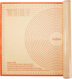 Pastry Mat 36x24 Inch Silicone Baking Mats Perfect for Dough, Pastry, Pie Crust, Fondant, Bread, Cookies, Pasta, Pizza, Kitchen Counter Mat