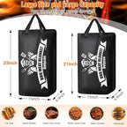 Upgraded BBQ Blanket for Resting Meat,Smoker Accessories Brisket Blanket, Insulated Meat Resting Bag with Wide Mouth for Steaks/Pork Shoulders/Turkeys, BBQ Accessories Grilling Gifts for Men (23inch)