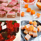 Sidosir Square Hard Candy Mold Silicone, 126-Cavity Mini Gummy Caramel Silicone Molds for Fat Bombs, Chocolate Truffles Mold for Hard Candy, Ice Cube 3Pcs
