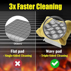 GRILLART Grill Brush for Outdoor Grill Bristle Free - Reinforced Grill Cleaner Scraper BBQ Brush - Replaceable Head Barbecue Grill Cleaning Brush - Safe BBQ Accessories Grill Tools - Gifts for Men/Dad