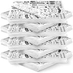 600 Pcs 12 x 12 Inch Deli Wax Paper Sheets Grease Resistant Tray Basket Liners Newsprint Paper Water and Grease Proof Sandwich Wrapping Square Hot Dog Wrappers for Food Baking (White)
