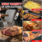 YFL Instant Read Food Thermometer, Waterproof Digital Meat Thermometer with Stainless Steel Probe, Pratical Cooking Thermometer for Oven BBQ Grill Smoker Beef Turkey Camping & Kitchen Gadgets