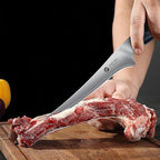FINTISO Professional BBQ Carving Knife Set, Brisket Slicing and Fillet Knife for Meat Cutting, Japanese High Carbon Steel Slicing Knives with G10 Handle, Full Tang Ultra Sharp Meat Cleaver