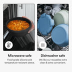 STOJO Collapsible Bowl - Translucent Oat, 36oz - Reusable Silicone Bowl for Hot and Cold Food - Perfect for Travel, Meal Prep, To-Go Lunch, Camping & Hiking - Microwave & Dishwasher Safe