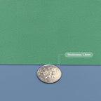 Leather Table Cover,1.8mm Thick,30x60 Inch Desk Cover,Large Desk Mat,Table Protector,Table Cover Protector,Rectangular Table Cover(Grayish Blue+Dark Green,30x60)