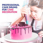 RICCLE Cake Boards - 10 Inch Cake Drum - Smooth-Edged 10 Inch Cake Drum - Sturdy Cake Boards 10 Inch Round - Bend Resistant Multi-Layered Cake Base for Minimalist Displays