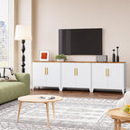 SISESOL White Storage Cabinet with Doors and Shelves,30 inch Small Pantry Cabinet Sideboard with Leg,Accent Cabinets with Storage,Side Floor Cabinets for Home,Kitchen,Coffee Bar,Dining/Living Room