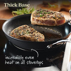 Anolon X Hybrid Nonstick Induction Frying Pan/Skillet, 10 Inch - Dark Gray