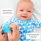Little Sleepies Pajamas for Baby Boys & Girls, Viscose from Bamboo Baby Pajamas, Preemie & Newborn Sleepers, 2-Way Zipper PJs