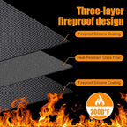 Extra Large Grill Mat 90x48 Inches – Fireproof, Waterproof & Oil-Proof Deck and Patio Protector for Outdoor BBQ