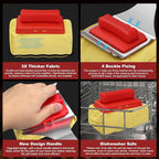 for Supower Grill Brush Replacement Head (No Handle) - Replaceable Brush Heads Bristle Free/Safe Cleaning Head Compatible for Cast Iron/Stainless Steel Grates (1 Pack)