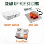 LEM Products 7 ½ Inch Electric Meat Slicer Machine with a Stainless Steel Serrated Blade