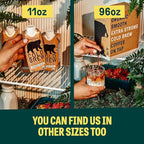 Wandering Bear Espresso Roast Organic Cold Brew Coffee - Extra Strong Bold, Smooth, No Sugar Added, Shelf-Stable, Ready to Drink, 100% Organic Iced Cold Brewed Coffee Drink - 32 fl oz, 3 pack