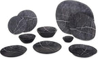 Carlisle FoodService Products Ridge Reusable Plastic Bowl for Home and Restaurant, Melamine, 52 Ounces, Soapstone, (Pack of 12)