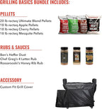 recteq DualFire 1200 Wood Pellet Smoker Grill, Wi-Fi Electric Pellet Grills, Dual Chambers for Hot and Fast + Low and Slow Cooking, DualFire 1200 + Grilling Basics Bundle