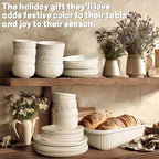 Artena Small Bowls Set of 4, 12 oz Ceramic Embossment Dessert Bowls, white Bowl for Kitchen, Ice Cream, Side Dishes, Rice, Cereal, Fruit, 4.5 Inch, Microwave & Dishwasher Safe, Multiple Patterns