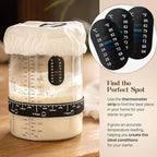 Sourdough Bread Baking Supplies and Starter Kit - Ultimate Bread Making and Sourdough Starter Kit with Proofing Baskets, Sourdough Jar, Bread Lame, Scrapers, and Danish Whisk