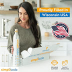 60L CO2 Canister Cylinders - Compatible w/Sodastream BLUE Screw-In Only, Ninja Thirsti, Philips, and More - Threaded Style Soda Streaming Machine CO2 Tanks Gas Refill, | 14.5 oz, Set of 4