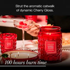 VOLUSPA Cherry Gloss 18 oz Scented Coconut Wax Candle for Home Fragrance