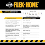 Brush Research BC7818 FLEX-HONE®, 7/8" (22.2mm) Diameter, 180 Grit, Silicon Carbide, For Mild Steel, Stainless Steel, Cast Iron and Softer Ferrous Materials