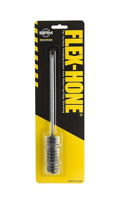 Brush Research BC18M24 FLEX-HONE®, 0.709" (18mm) Diameter, 240 Grit, Silicon Carbide, For Mild Steel, Stainless Steel, Cast Iron and Softer Ferrous Materials