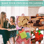 HKNMTT Square Candy Molds Silicone for Caramels Truffles Chocolate, 2 PCS 40 cavities for Baking, Food Grade Gummy Making Kit Wax Melts Moulds