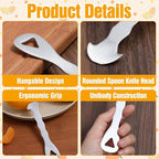 2Pcs Easy-to-Peel Orange Peeler Tool, Stainless Steel Citrus-Peeler, Left-Right Opening Citrus Peeler Tool, Hook Design for Easy Storage