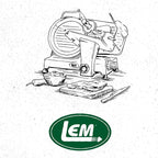 LEM Products 8 ½ Inch Aluminum Electric Meat Slicer Machine, Includes Two Stainless Steel Blades, Serrated and Fine, Silver