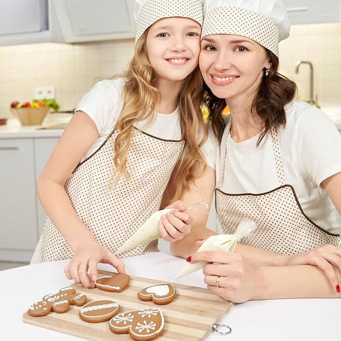 LotFancy 500Pcs Piping Bags 10 Inch, Thick Tipless Piping Bags, Non-Slip Disposable Pastry Bag for Royal Icing, Cookies, Cake Decorating