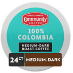 Community Coffee 100% Colombia 24 Count Coffee Pods, Medium Dark Roast, Compatible with Keurig 2.0 K-Cup Brewers 24 Count (Pack of 1)