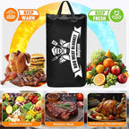 Upgraded BBQ Blanket for Resting Meat,Smoker Accessories Brisket Blanket, Insulated Meat Resting Bag with Wide Mouth for Steaks/Pork Shoulders/Turkeys, BBQ Accessories Grilling Gifts for Men (23inch)