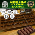 Small Leaf Chocolate Bar Silicone Candy Mold Trays, 2 Pack