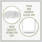 kitchentoolz Gallon Jar 1 Gallon Glass Jar with Lid – Wide Mouth Large Glass Jar for Fermenting, Pickling, Canning, Water Glassing Eggs, Kombucha, and Food Storage – BPA-Free, Made in USA (2-Pack)