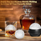 3D Golf Ball Ice Cube Mold 2.5 Inch Large Silicone Round Ice Cube Molds Novelty Golf Ball Gifts Stuff for Cocktails, Bourbon,Brandy, Whiskey Gifts for Men and Women (1, Golf Ball)