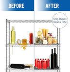 Sterling Shelf Liners Wire Rack Covers: Long-Lasting Shelf Liner Cover for Wire Shelving: Premium Cover Mats for Shelves in Pantry, Closet, etc: 18x36 Inch: Graphite, Set of 4