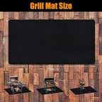 70X48 Inches Extra Large Grill Mat for Outdoor Grill - Fireproof Deck and Patio Protector, Waterproof and Oil-Proof Barbecue Grill Mat